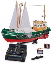 Rc корабль Carson Fishing Boat Cux-15 500108031, красный цв./зеленый цв.