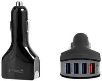Automobilinis įkroviklis Global Technology, 4 x USB, juoda sp.