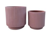 Puķu pods Domoletti LT14752-1S, keramika/māls, Ø 24 cm, sarkana krās.