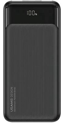 Lādētājs-akumulators (Power bank) Usams XY Series 10KCD19801, 10000 mAh, 10 W, melna krās.