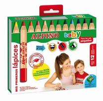 Spalvoti pieštukai Alpino Baby, 12 vnt.