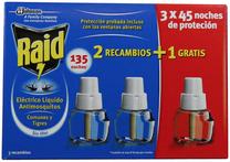 Elektriskais insektu iznīcinātājs odu, visu veidu kukaiņus Raid Protection, 0.027 l, 3 gab.