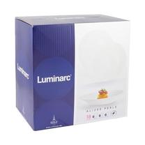 Pusdienu servīze Luminarc Alizee Perle L8447, rūdītais stikls, balta krās., 18 gab.