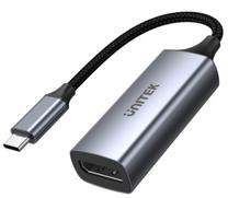 Adapteris Unitek V1411A USB Type-C, Displayport, 0.15 m, sudraba krās.