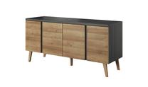 Komoda Idzczak Meble, juoda sp., 75 cm x 50 cm x 160 cm