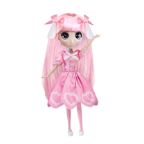Lėlė Shibajuku Anime Yumi, 30 cm, rožinė sp.