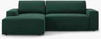 Kampinė sofa - lova Micadoni Jodie MIC_LCF_78_F1_JODIE2, žalia sp., kairinė, 246 x 151 cm x 86 cm