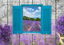 Fototapete Artgeist Lavender Recollection, 210 cm x 210 cm
