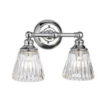 Valgusti seinale Elstead Lighting Keynes, G9, 3000 °K, 2 x 3 W, läbipaistev v. / kroom v., 35.2 x 16.7 cm
