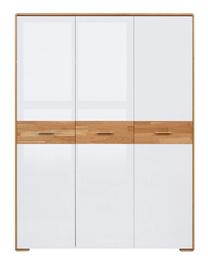 Spinta Bari, ąžuolo sp./balta sp., 153.5 cm x 56.5 cm x 205 cm