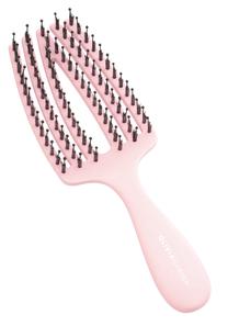 Matu birste Olivia Garden Fingerbrush Care Mini, 215 mm, rozā krās.
