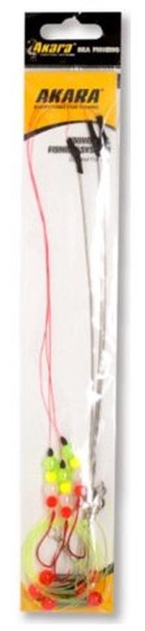 Makšķerēšanas pavadiņa Akara KH10058 S146 2501014, 165 cm, 0.07 cm, sarkana krās.
