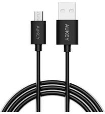 Laidas Aukey, Micro USB/USB, juoda sp.