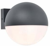 Õue seinavalgusti Lutec Looma, 25W, E27, IP54, tumehall v., 15 cm x 15 cm