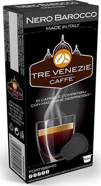 Kavos kapsulės Caffè Tre Venezie Nero Barocco, 0.07 kg, 10 vnt.