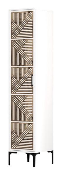 Spinta Kalune Design Kumsal P, balta sp., 47.5 cm x 40 cm x 201.4 cm