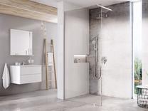 Dušas siena Ravak Walk-In GW9W40C0SZ1, 80 cm x 200 cm, caurspīdīga krās./hroma krās./rūdītais