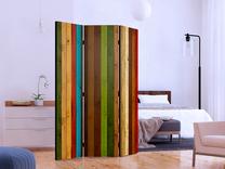 Širma Artgeist Wooden Rainbow Paraventtc0577, įvairių spalvų, 135 cm x 172 cm
