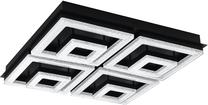 Valgusti lagi Eglo Fradelo 1 99328, LED, 3000 °K, 1 x 46.5 W, läbipaistev v. / must v.