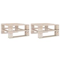 Lauko stalas VLX Pallet, pušies, 61.5 cm x 60 cm x 31 cm