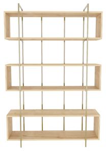 Pastatoma lentyna Kalune Design Bruti 875ZNA4511, aukso sp./ąžuolo sp., 180 cm x 29.6 cm x 120 cm