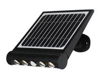 Päikesepaneeliga prožektor CristalRecord Mix Solar, 8 W, 950 lm, 4000 °K, IP20, must v.
