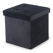 Pufas Domoletti, juoda sp., 38 cm x 38 cm x 38 cm