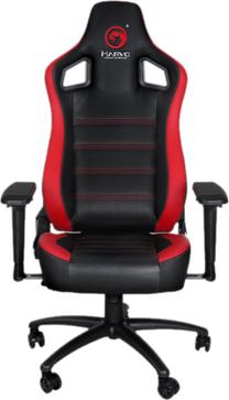 Игровой стул Marvo CH-118, 58 x 50 x 123 - 131 см, черный цв./красный цв.