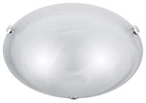 Valgusti plafoon Trio Adrian 6105021-01, E27, 2 x 40 W, valge v. / nikkel v., 40 x 40 cm