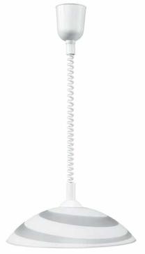 Valgusti rippuv Spot-Light Circle, E27, 1 x 60 W, valge v. / valge v.
