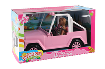 Lelle ar aksesuāriem Defa Lucy Dream Car, 30 cm, rozā krās.