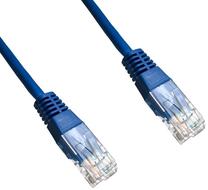 Сетевой кабель Datacom RJ-45, RJ-45, 3 м, синий цв.