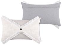 Декоративная подушка Lovely Clemence, белый цв./серый цв., 30 см x 50 см