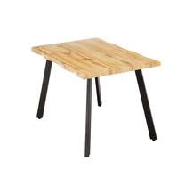 Stalas Domoletti Tyrone, ąžuolo sp./juoda sp., 120 cm x 80 cm x 75 cm