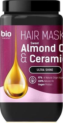 Matu maska Bio Naturell Ultra Shine Sweet Almond Oil & Ceramides, 946 ml