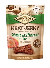 Skanėstas šunims Carnilove Jerky Chicken with Pheasant Bar, vištiena, 0.1 kg