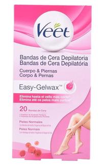 Depiliacinės juostelės Veet Easy-Gelwax, 20 vnt.