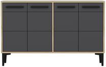 ТВ стол Kalune Design Stria, антрацитовый цв./светло-коричневый цв., 120 см x 30 см x 75 см
