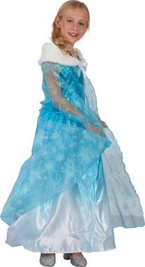 Kostiumas vaikams, princesė GoDan Blue Princess, balta sp./žydra sp., 120-130 cm