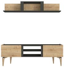 Sekcija Kalune Design Kipera 804TRH3079, ąžuolo sp./juoda sp., 154 cm x 36.8 cm x 52.6 cm