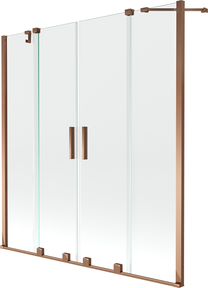 Vannas siena Mexen Velar Duo II, 150 cm x 160 cm, rose gold krās./rūdītais