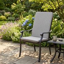 Lauko kėdės pagalvėlė Domoletti Mona hoch zipper H034-06PB 485252, pilka sp., 115 x 50 cm