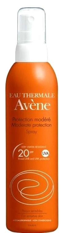 Спрей для ухода за загаром Avene SPF20, 200 мл