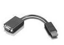 Kabelis Lenovo Video Dongle 03T6553 Displayport, VGA, 0.2 m, melna krās.