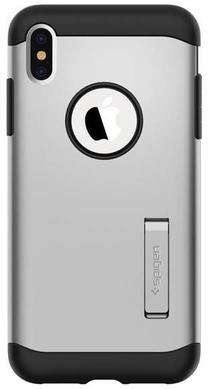 Чехол для телефона Spigen, серебристый цв., Apple