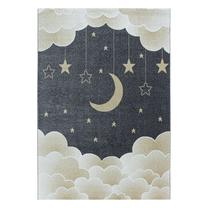 Ковер комнатные Ayyildiz Funny Moon And Star, желтый цв./серый цв., 200 см x 140 см
