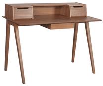 Rakstāmgalds un plaukts Home4you Shelby 20785, 120 cm x 60 cm, 75 cm, brūna krās.