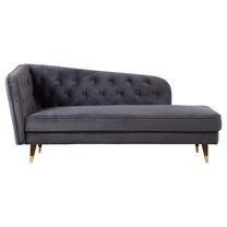 Kampinė sofa Home4you Bella, pilka sp., 80 x 188 cm x 88 cm