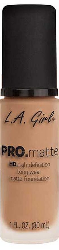 Skystas makiažo pagrindas L.A. Girl PRO Matte Foundation, dramblio kaulo sp., glm678 sand, 30 ml
