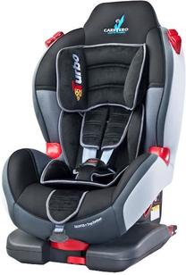 Bērnu autokrēsls Caretero Sport TurboFix, melna krās./pelēka krās., 9 - 25 kg